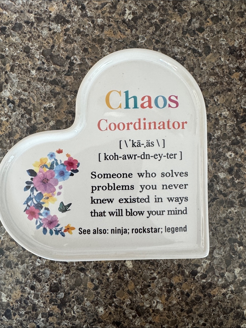 Chaos Coordinator Heart Accent Decor NEW in hearts gift box